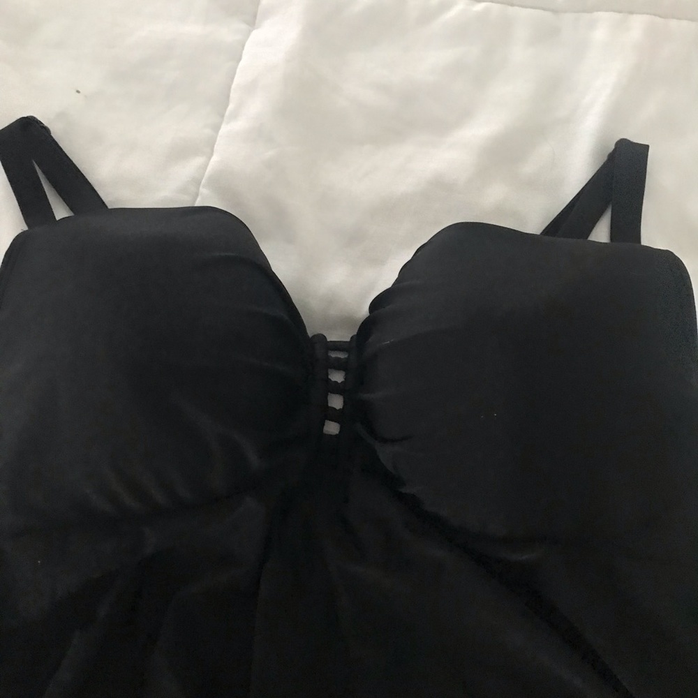 Black two piece swimsuit